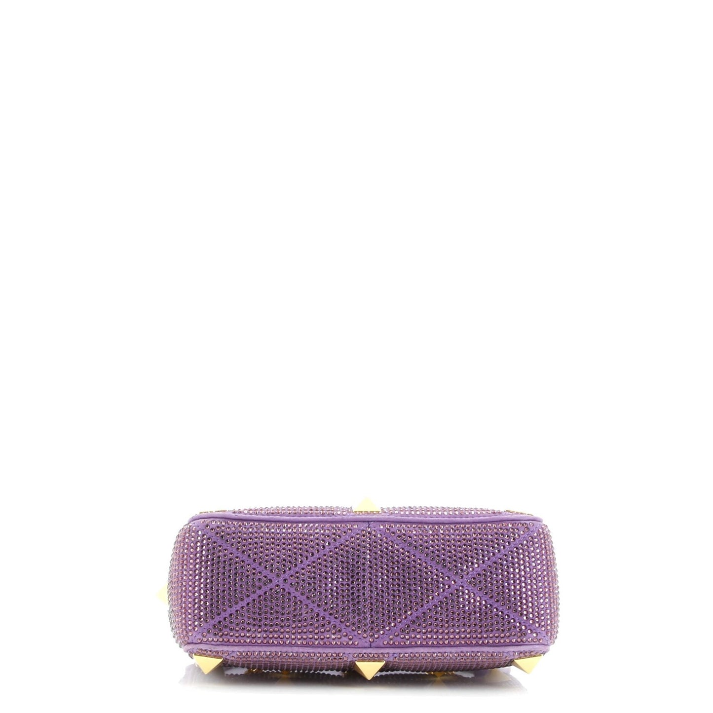 Valentino Garavani Roman Stud Flap Bag Embellished Suede Medium