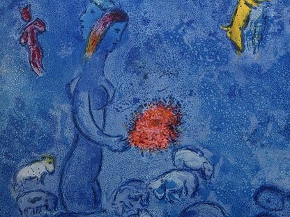 Lithograph by Marc Chagall of spring from Daphnis et Chlo in 1961.