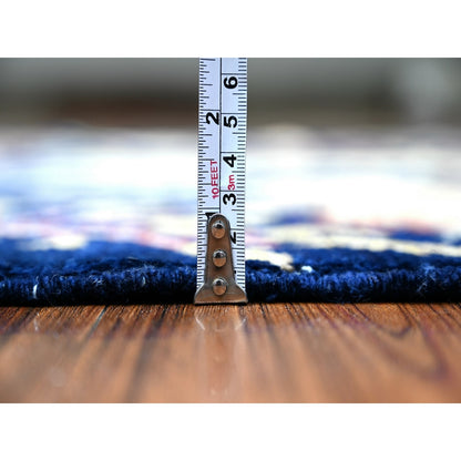 4'X5'7" Wool Hand Knotted Bird Of Paradise Peshawar Wool Oriental Rug