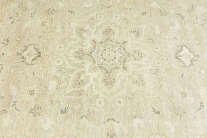 Transitional Oriental Rug Muted Floral Design