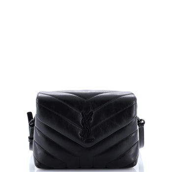 Saint Laurent Loulou Shoulder Bag Matelasse Chevron Leather Toy