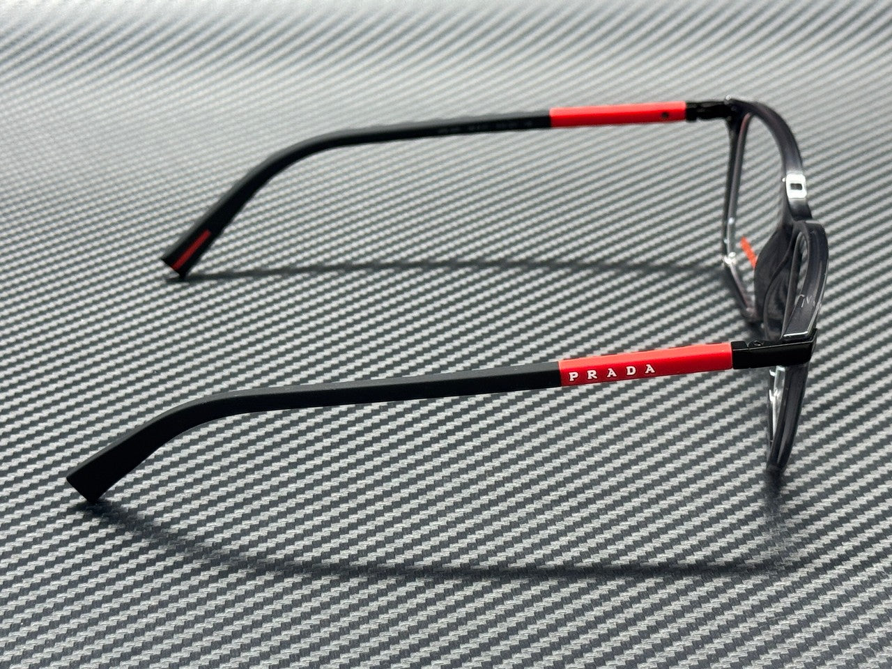 PRADA LINEA ROSSA PS 02RV 01D1O1 Transparent Anthracite Men's 56 mm Eyeglasses