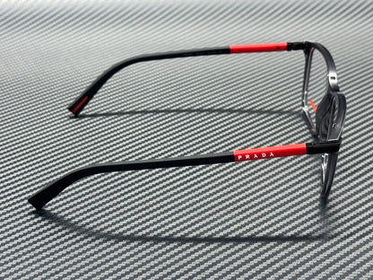 PRADA LINEA ROSSA PS 02RV 01D1O1 Transparent Anthracite Men's 56 mm Eyeglasses