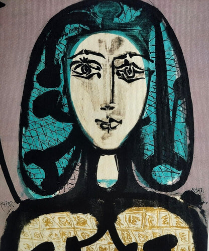 Pablo Picasso Coa Signed In Pen / Numbered In Pencil Crayon Limited Edition