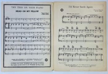 Tony Martin I'Ll Never Smile Again Autographed