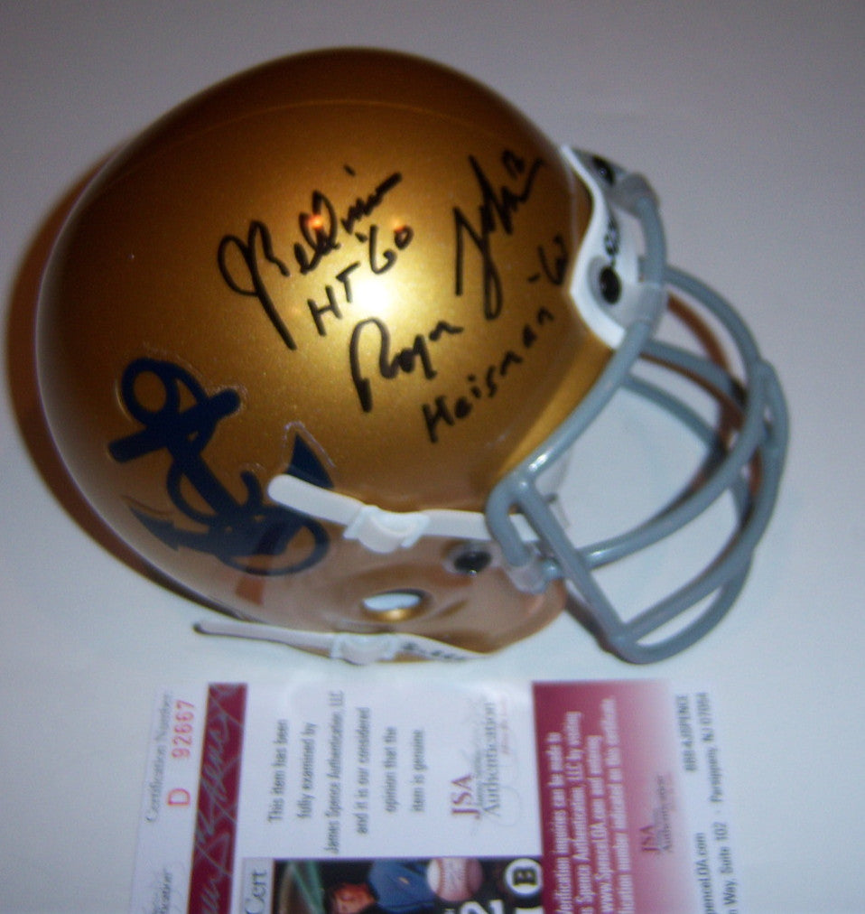 Joe Bellino,Roger Staubach Navy Heisman Jsa/Coa