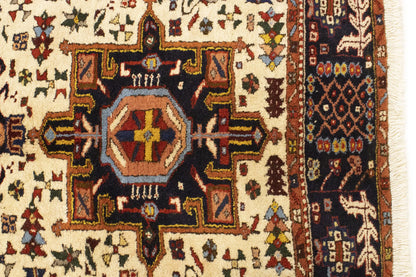 Rare Vintage Oriental Rug Geometric Design Boho