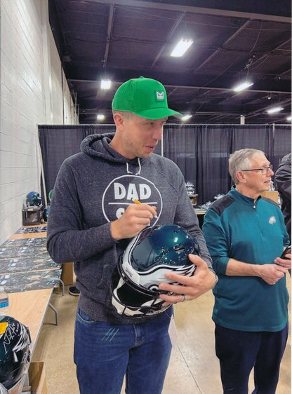 Nick Foles Signed/Inscr Full Size Speed Flex Auth