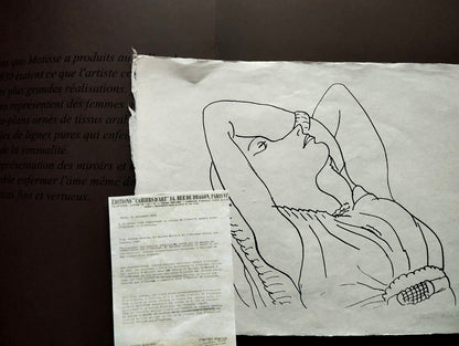 Henri Matisse Lithograph Handmade Coa Contract Signed By Hand Numbered By Hand