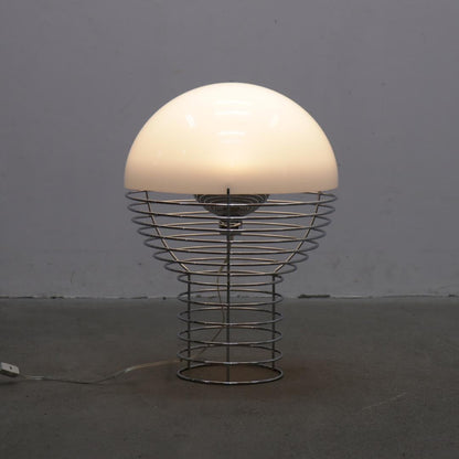 Verner Panton Wire Lamp, White, Size: ?400 x H540mm