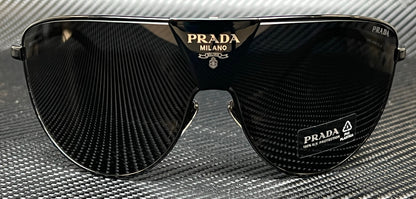 PRADA PR 69ZS 1AB5S0 Black Dark Grey Men's 68 mm