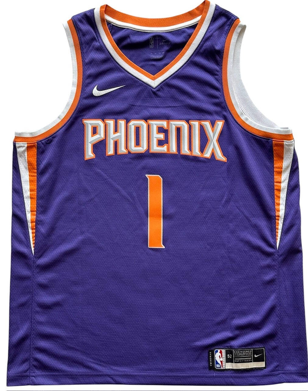 Devin Booker Autographed Phoenix Swingman Nike Jersey (Beckett)