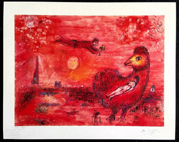 Marc Chagall Lithograph Coa Original Signed Numbered In Pencil Collection