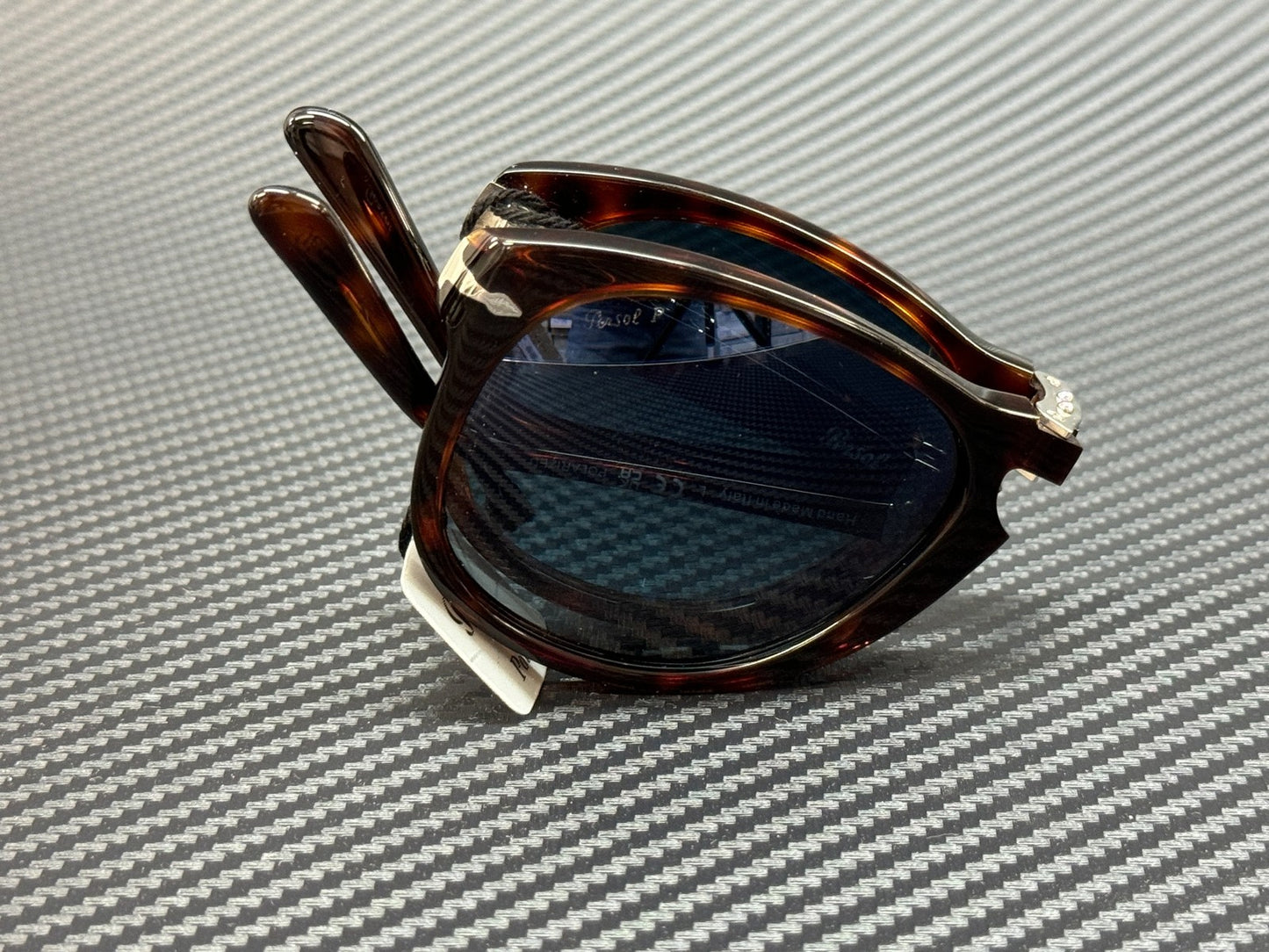 PERSOL PO0714 24 S3 Havana Blue Polarized Men's Sunglasses 54 mm