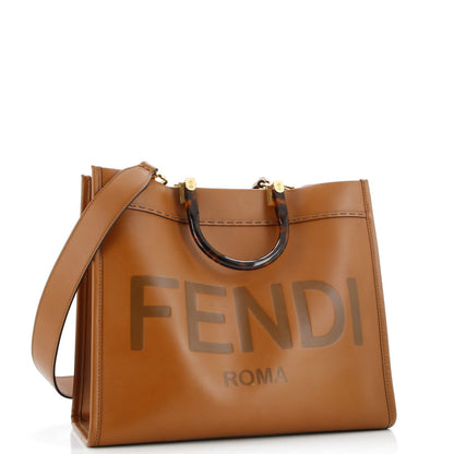 Fendi Sunshine Shopper Tote Leather Medium
