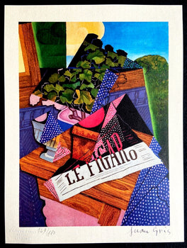 Juan Gris Lithograph Coa Numbered Signed Stamp