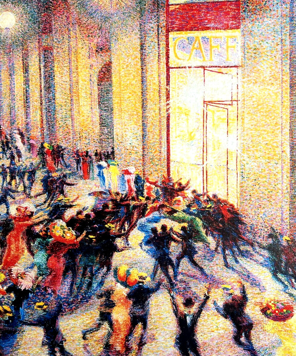 Umberto Boccioni Lithograph Coa Signed In Pen Numbered In Pencil