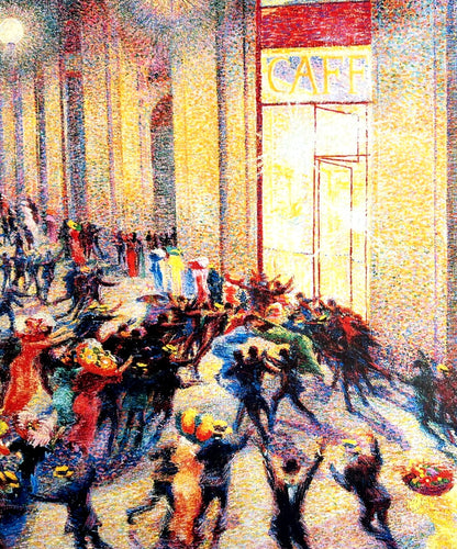 Umberto Boccioni Lithograph Coa Signed In Pen Numbered In Pencil