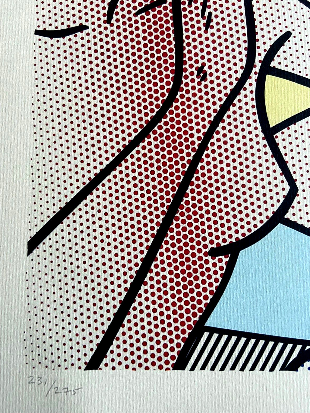 Roy Lichtenstein Lithograph Coa Signed Numbered Limited