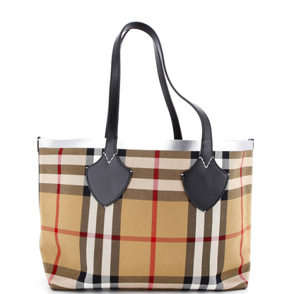 Burberry Reversible Giant Tote Vintage Check Canvas Large