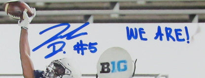 Jahan Dotson Autographed/Inscribed 8x10 Photo Penn State Framed JSA