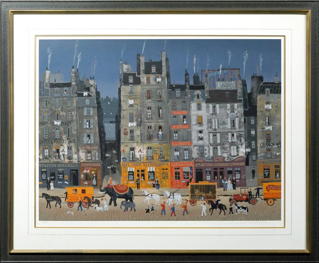 Circus March by Michel Delacroix Signed Silkscreen Print