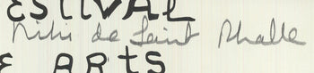 Niki De Saint Phalle Eleventh New York Film Festival Signed 
