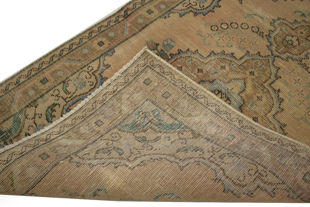 Antique Vintage Oriental Rug Peach Muted