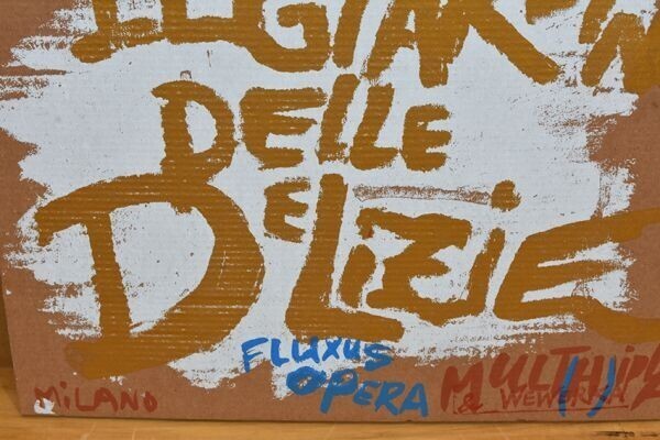 Slipcase Wolf Vostell FLUXUS OOERA 2 LP Set 1984 Multhipla Records Silk Screen