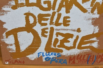 Slipcase Wolf Vostell FLUXUS OOERA 2 LP Set 1984 Multhipla Records Silk Screen