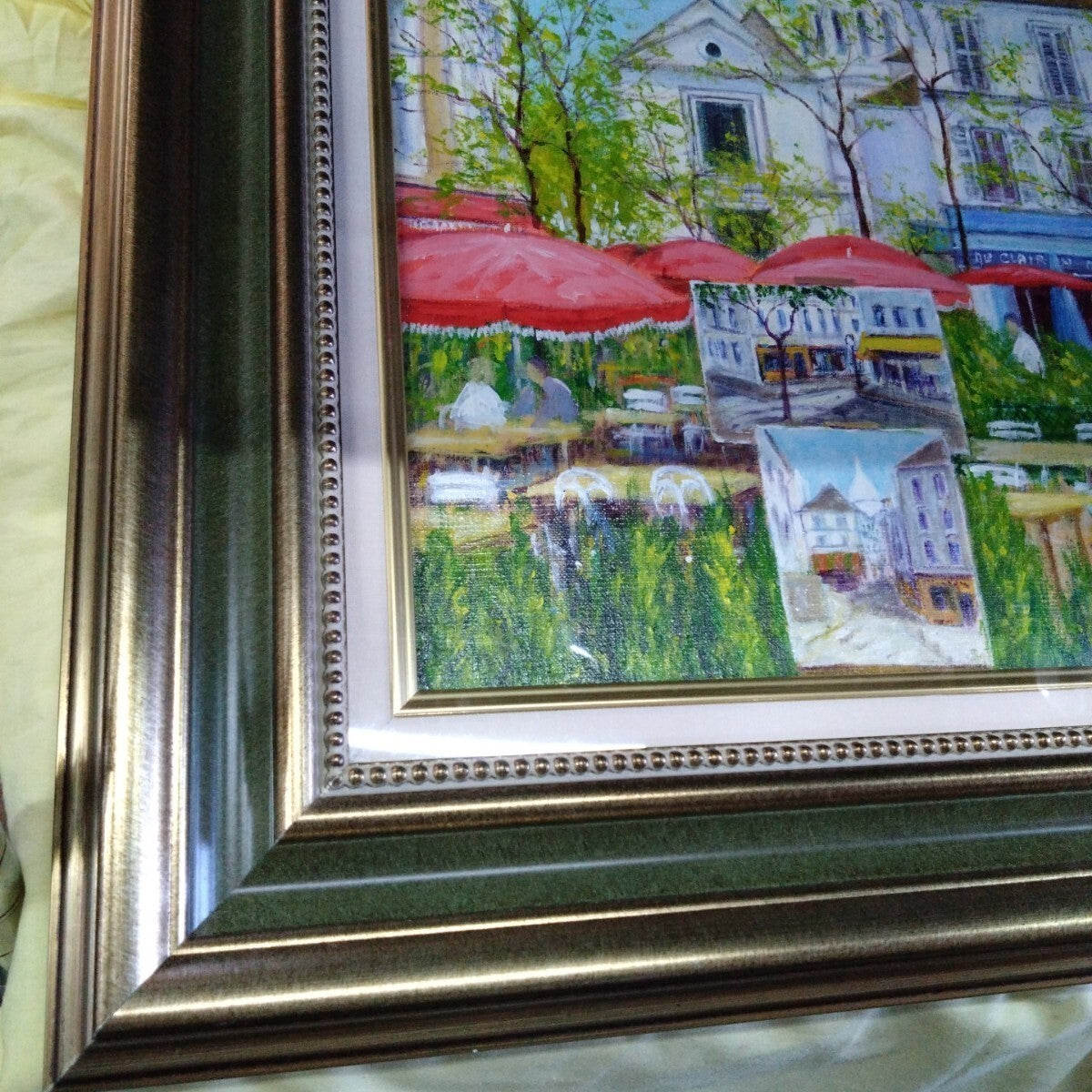 Michel Meszkour Place Du Tertre, Montmartre Original Oil Painting 2006 Signed