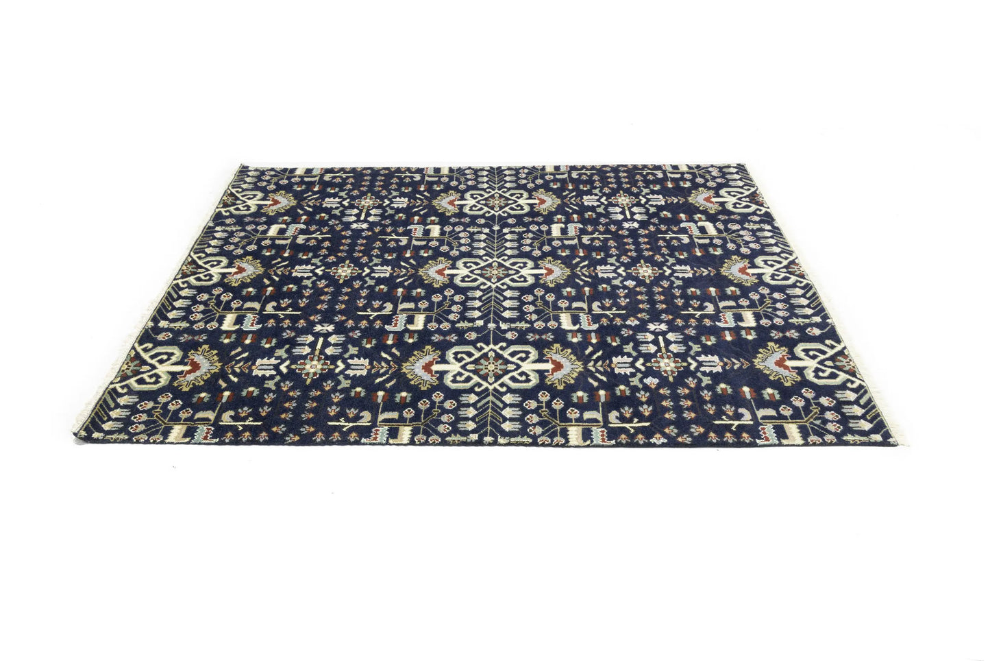 Handmade Oriental Rug Tribal Allover Floral Design Carpet Living Room 8X10 ft