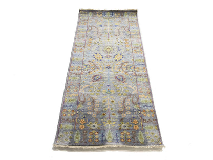 Handmade Tree Of Life Floral Runner Rug Oushak