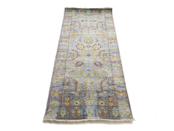 Handmade Tree Of Life Floral Runner Rug Oushak