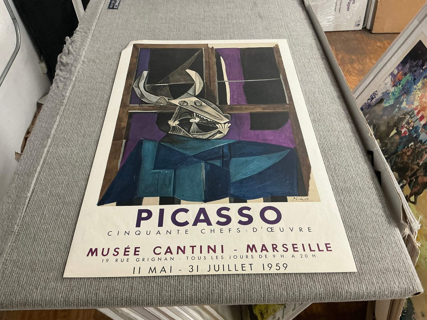 Pablo Picasso Musee Cantini " Lithograph Cubism Purple Pablo Pica