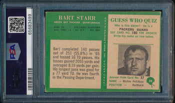 1966 Philadelphia #88 Bart Starr Hof Autographed