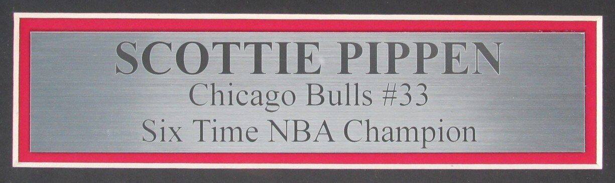 Scottie Pippen Hof Autographed Basketball Jersey Bulls Framed Beckett 176757