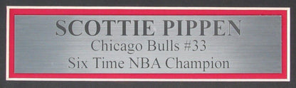 Scottie Pippen Hof Autographed Basketball Jersey Bulls Framed Beckett 176757