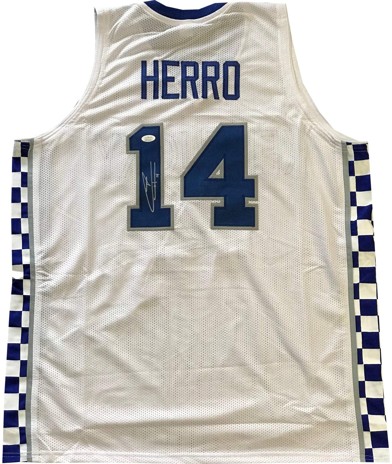 Tyler Herro Autographed Kentucky Wildcat Custom White Jersey (Jsa)