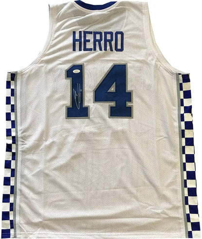 Tyler Herro Autographed Kentucky Wildcat Custom White Jersey (Jsa)