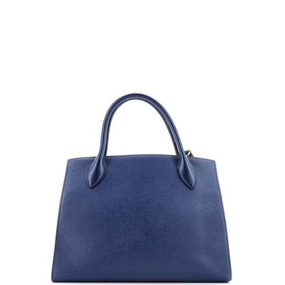 Prada Monochrome Tote Saffiano With City Calf Medium