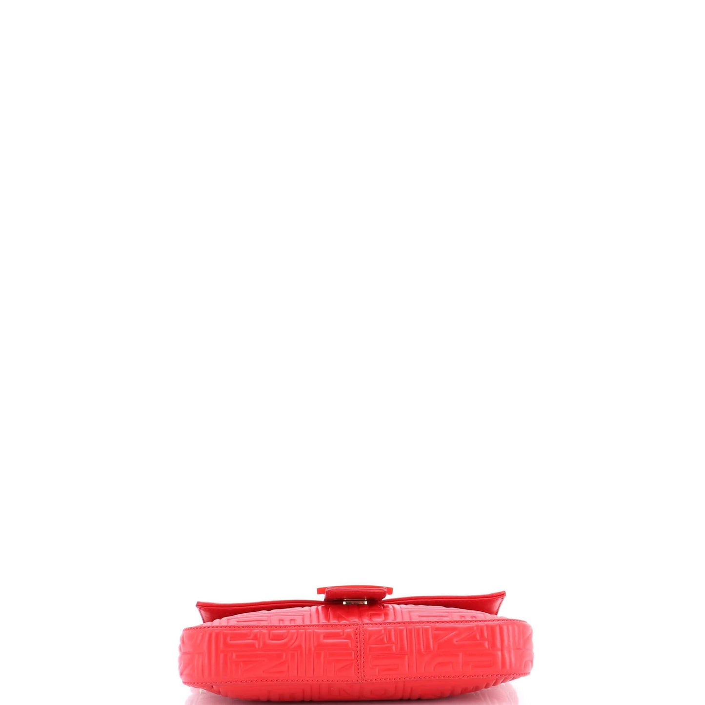 Fendi Baguette Bag Logo Embossed Leather Small