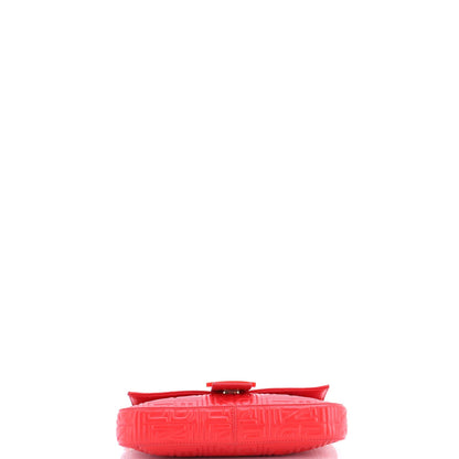 Fendi Baguette Bag Logo Embossed Leather Small