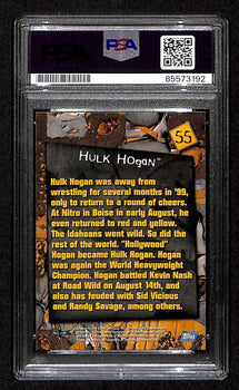 Hulk Hogan Signed/Auto 1999 Topps Wcw Embossed Card #55 Psa/Dna 198779