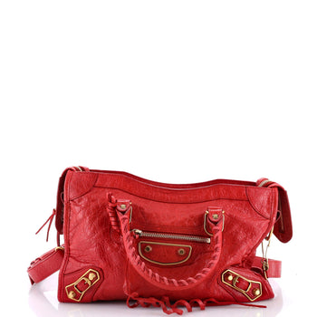 Balenciaga City Classic Metallic Edge Bag Leather Small