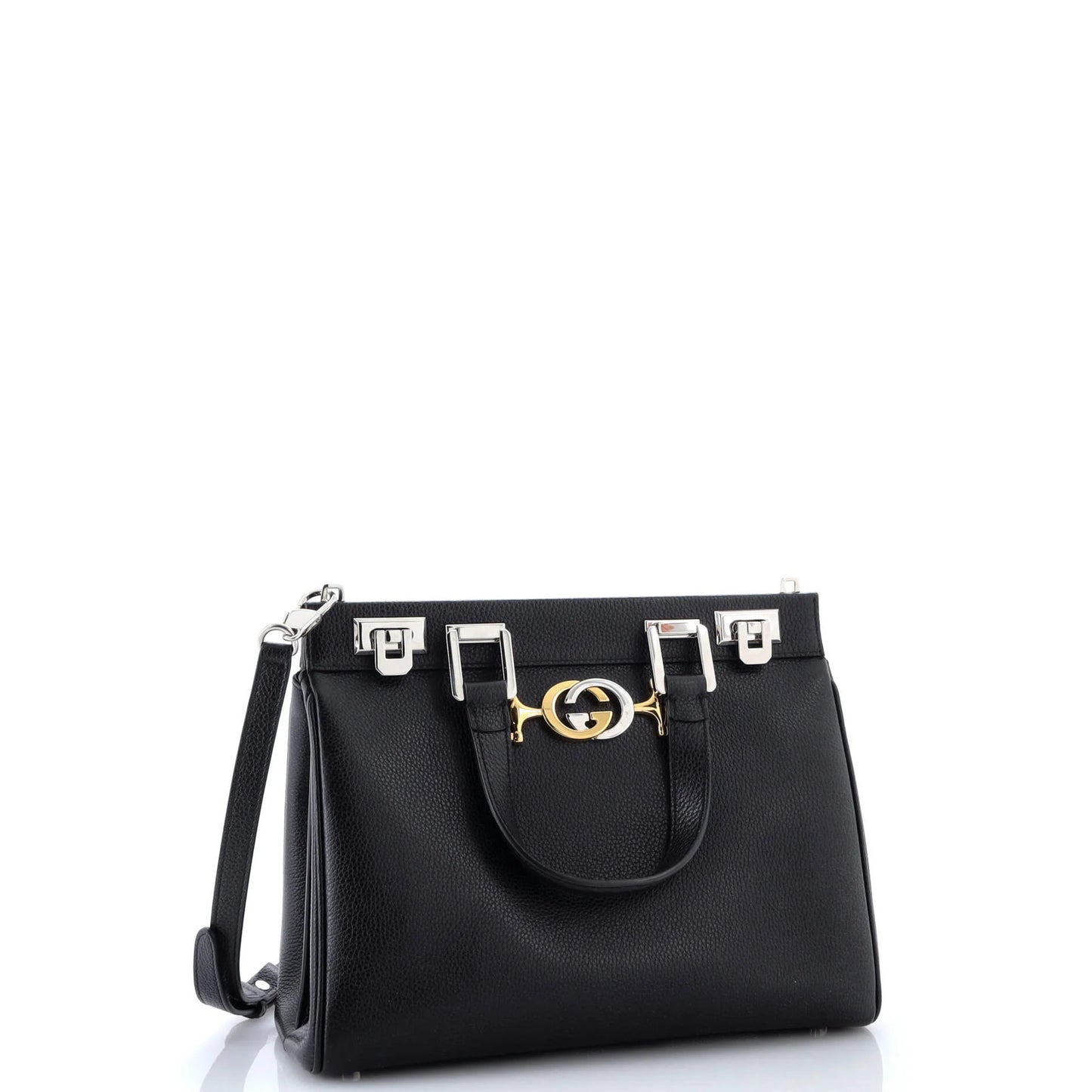 Gucci Zumi Top Handle Bag Leather Small