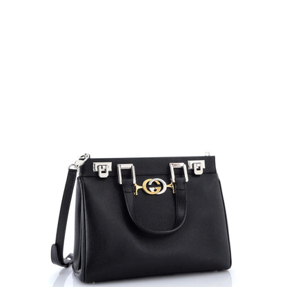 Gucci Zumi Top Handle Bag Leather Small