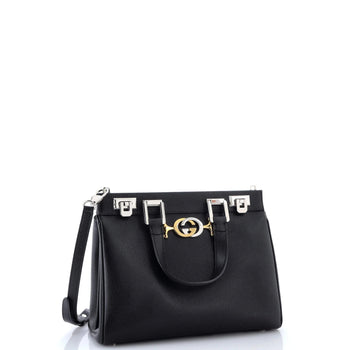 Gucci Zumi Top Handle Bag Leather Small