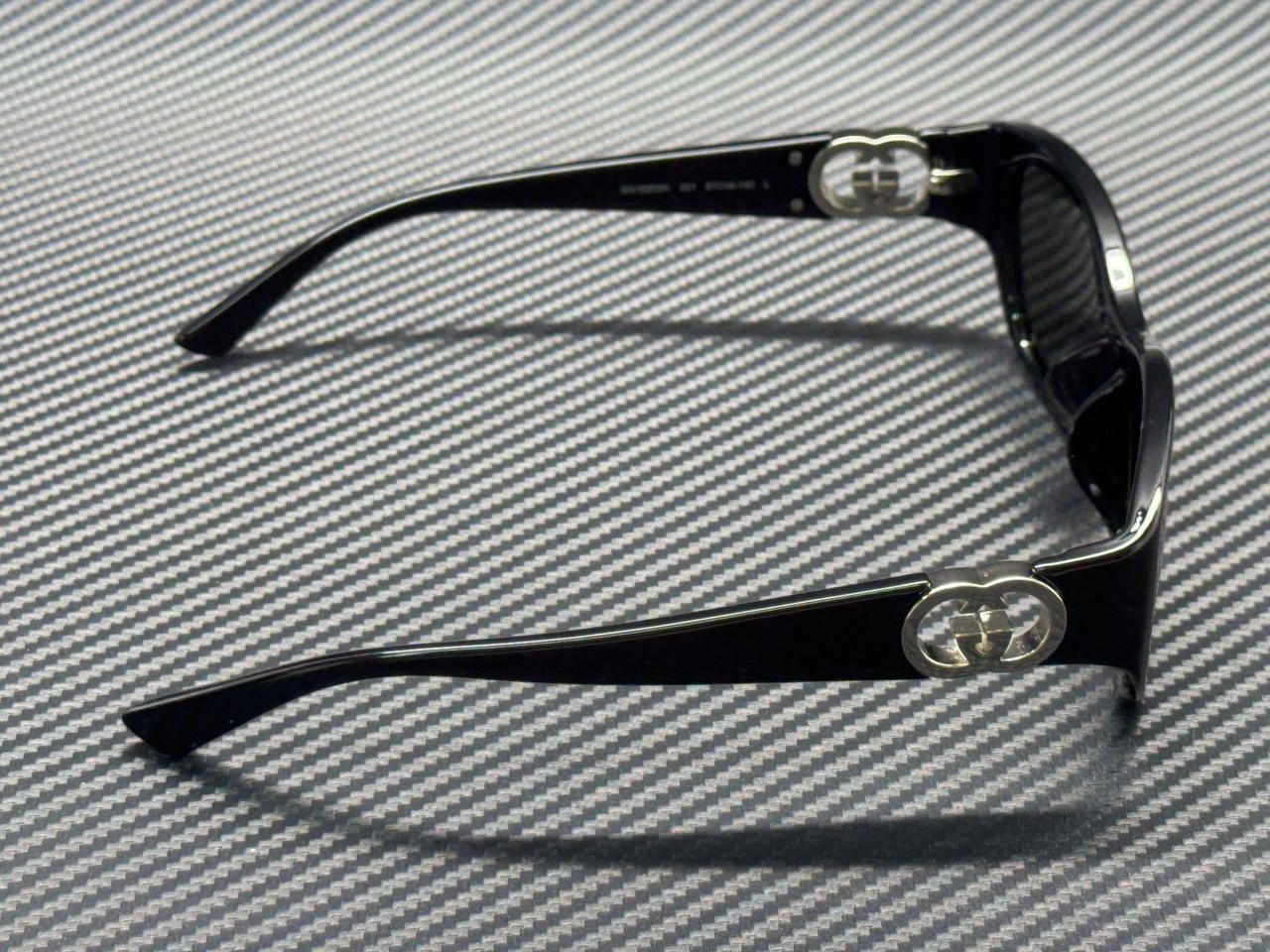 GUCCI GG1826SK 001 Black Grey Women's Large 57 mm Sunglasses