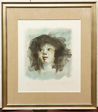 Leonor Fini Lithograph TETE BLEUE Signed ed.140/150 Framed Box Included